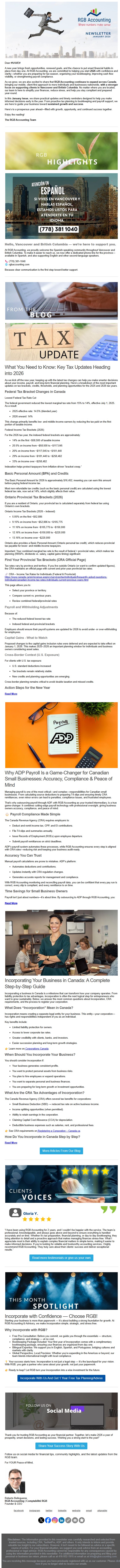 Newsletter January 2026