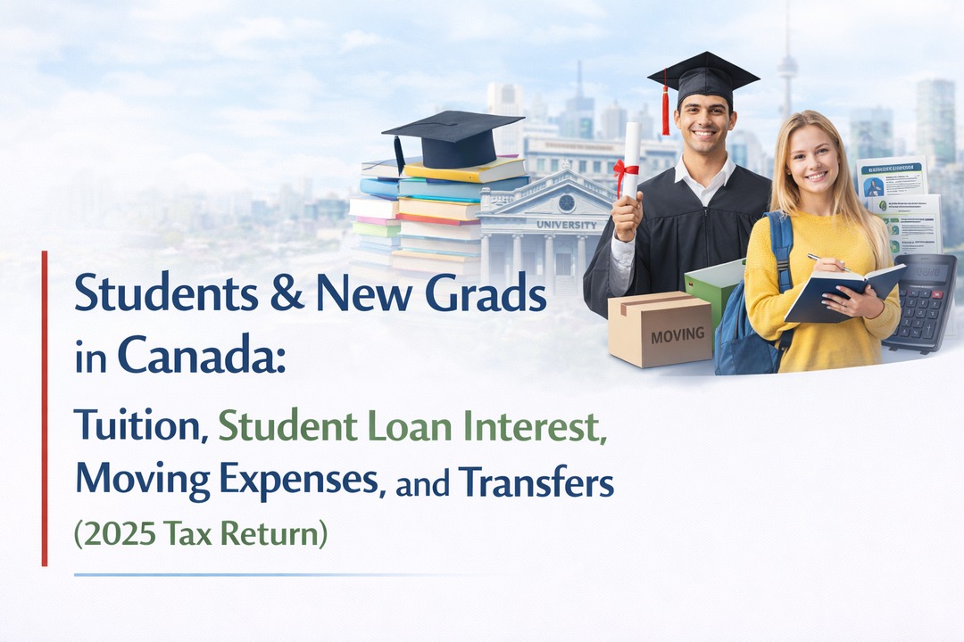 Students & New Grads in Canada: Tuition, Student Loan Interest, Moving Expenses, and Transfers (2025 Tax Return)